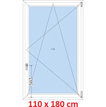 Okno Soft Plastové okno 110x180 cm, otevíravé a sklopné