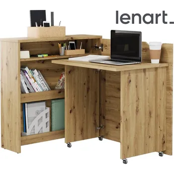 Psací stůl Rozkládací psací stůl pravý REBECCA dub artisan