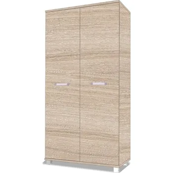 Šatní skříň Dvoudvéřová šatní skříň Maximus M2 - dub sonoma