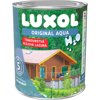 barva a nátěr na dřevo Luxol Original AQUA 0,75 l šedý dub