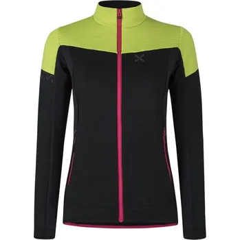 Dámská mikina Mikina Montura Stretch Mind Maglia W nero/verde lime