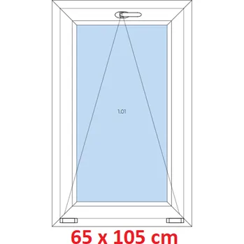 Okno Soft Plastové okno 65x105 cm, sklopné