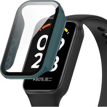 Příslušenství k chytrým hodinkám Ochranný kryt pro Redmi Smart Band 2 GL a Amazfit Band 7 - Tmavě zelený