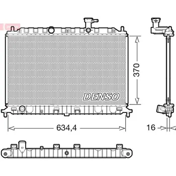 Chladič motoru Chladič, chlazení motoru DENSO DRM43009