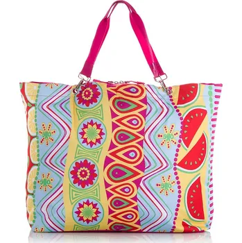Plážová taška Jennifer Jones Velká letní barevná plážová taška XXL 2206