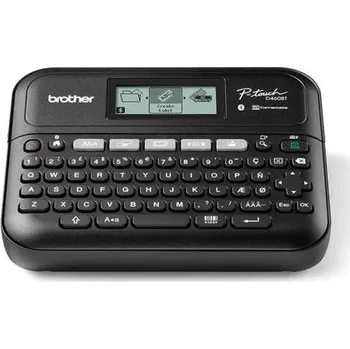 Tiskárna štítků Brother PT-D460BTVP tiskárna samolepících štítků s kufříkem a 18mm páska - černá/bílá, Bluetooth