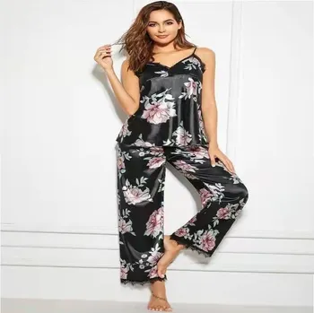 Dámské pyžamo Love by love Dámské pyžamo černé, L-XL