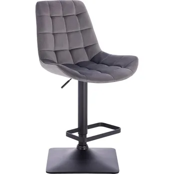 Barová židle Barová židle Voss velur základna černá - grafit