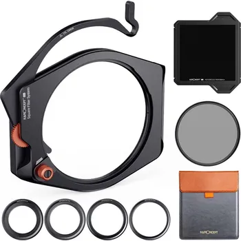 K&F High-End Square Bracket System, with built-in 95mm CPL, with 67/72/77/82mm adapter ring Square N