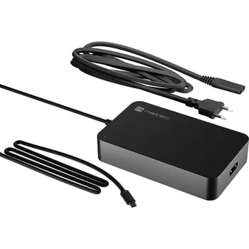 Notebook Nabíječka Natec GRAYLING 90W USB-C pro notebooky, tablety, smartphony
