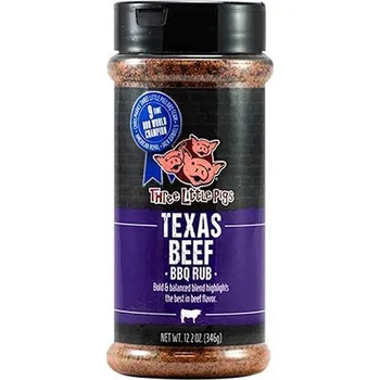 Koření Three Little Pigs BBQ koření Texas Beef, 346g