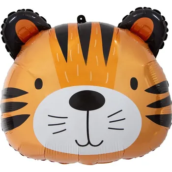Fóliový balónek Tiger, 41 x 36 cm (hlava)
