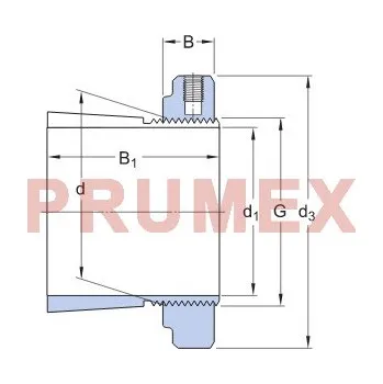 SKF H 307 E upínací pouzdro s maticí KMFE