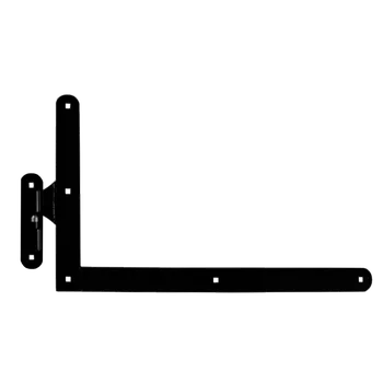 Dveřní kování Kování spodní nezdobené 400x650mm s čapem, profil 50x5mm, černý