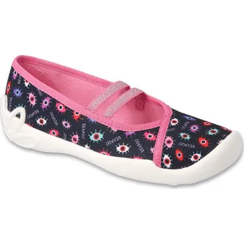 Dívčí bačkory BEFADO dětské papučky/balerínky - BLANCA 116Y321Soft-B Velikost: 36