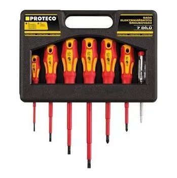 Šroubovák SADA ŠROUBOVÁKŮ ELEKTRIKÁŘSKÝCH 7-DÍLNÁ V KUFRU