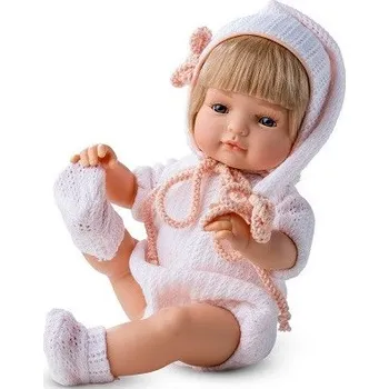 Panenka Panenka CLAUDIA s bílou čepicí, 38 cm - Berjuan