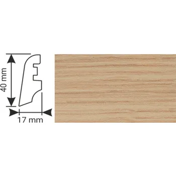 Podlahová lišta K - Produkt K-Produkt lišta KP40 3660 Dub L