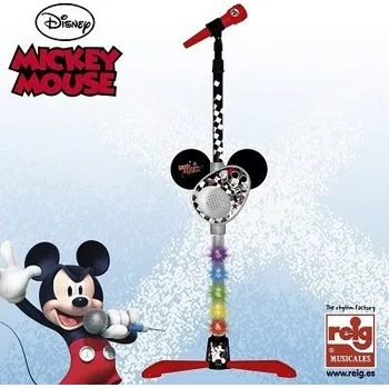Mikrofon Dětský mikrofon se stojanem MICKEY ROCKS - Reig Musicales