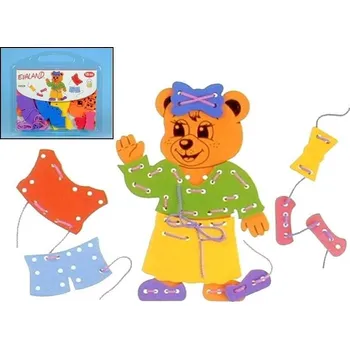 ostatní stavebnice Pěnová stavebnice/provlékačka MEDVĚDICE - EVALAND