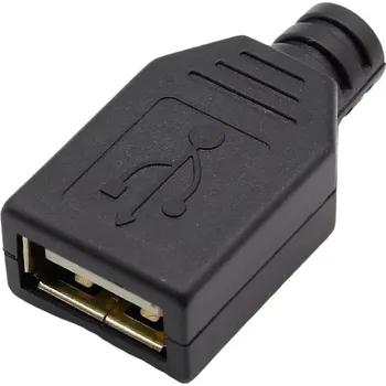 Konektor USB typ A kabelový, samice