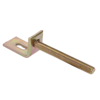Příslušenství pro plot Kotvení do betonu na plotové dílce, M12, tvar L, délka 150mm, šířka 30, výška 37, délka 5, žlutý pozink