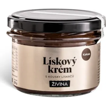 ŽIVINA Lískový krém kakao s kousky lískáčů 220 g