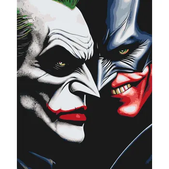 Malování podle čísel - Na čí straně jsi? 5 Velikost: 40x50cm, Rámování: Pouze srolované plátno