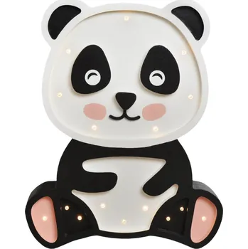 Dětské svítidlo Peekaboo Černobílá dřevěná dětská LED lampa Panda 36 cm