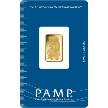 Zlatý slitek 5g PAMP Fortuna (Švýcarsko)