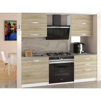 Kuchyňská linka Kuchyňská linka Belini 120 cm dub sonoma s pracovní deskou Eleganta TOR ELEGANTA/2/WT/DS/0/T