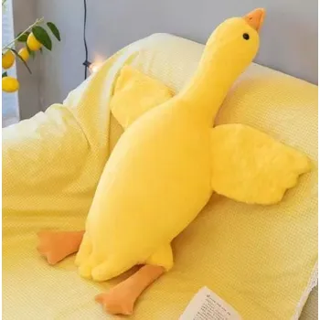 plyšák Čína Husa Pipa plyšová hračka/polštář - 90 cm Barva: Žlutá