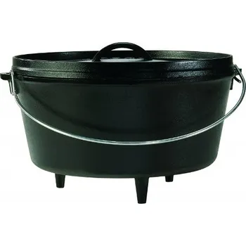 Pánev LODGE Litinový outdoorový hluboký hrnec s poklicí 7,6 l - Camp Dutch Oven