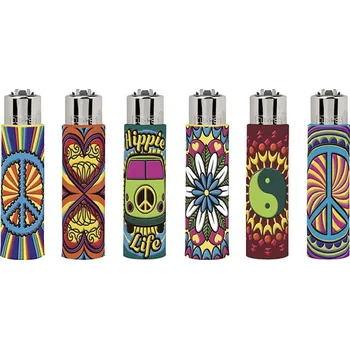 Zapalovač Clipper FCP11RH Pop Covers Hippie Passion 3 balení - 30 ks