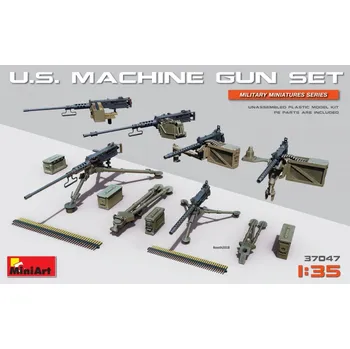 Plastikový model 1/35 U.S. Machine Gun Set (incl. PE)