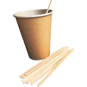 Jednorázové nádobí Think`n green Dřevěné míchátko TnP 150mm 1000ks