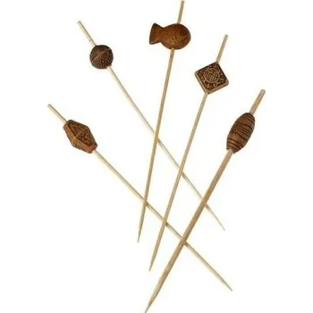 Jednorázové nádobí FINGERFOOD bambusový bodec Leone MAORI 120mm 100ks