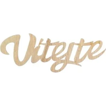 Dekorace "Vítejte" 5ks dřevěná, přírodní