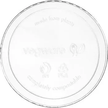 Jednorázové nádobí Víčko ploché PLA Vegware Ø118mm 50ks