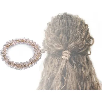 Ozdoba do vlasů Gumička do vlasů s broušenými korálky