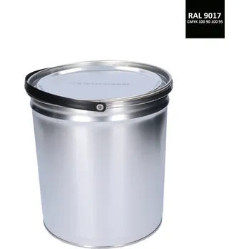 Lak na dřevo Barva antikorozní polomatná na zinek 5 kg provozní-černá