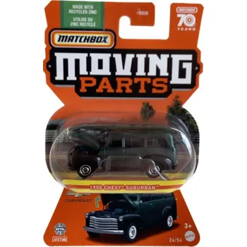 auto na autodráhu Matchbox Moving Parts 1950 Chevy Suburban tmavý