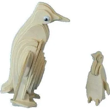 3D puzzle Woodcraft Dřevěné 3D puzzle tučňák