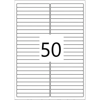 Samolepící etiketa Samolepící etikety 97x11mm, 100 listů, A4