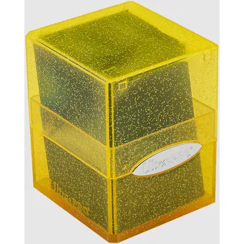 Příslušenství k deskovým hrám UltraPro UltraPRO: Satin cube, krabička na 100 a více karet - blyštivě zlatá