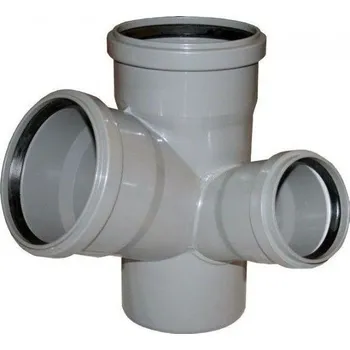 HTEPK odbočka paneláková krátká 110/110/50mm 67° levá (InstalPlast 12506)