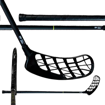 Florbalová hůl Salming Xplode 30 Black vel. 92 cm (=103cm) levá kulatá (levá ruka dole)