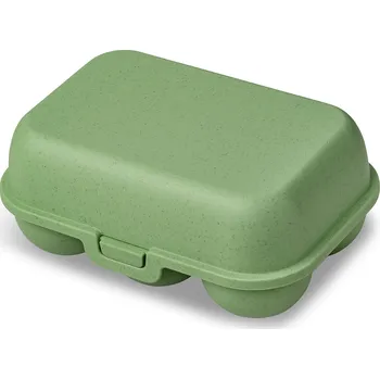 Svačinový box Nádoba na vajíčka EGGS TO GO MINI, na 6 vajec, zelená barva, KOZIOL
