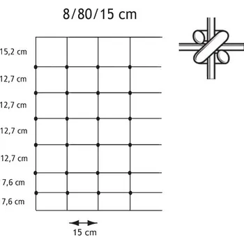 Pletivo Pletivo Hampton X-NET™ 8/80/15