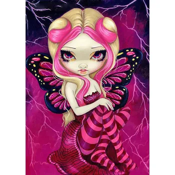 Diamantové malování Diamantové malování - Růžová víla č. 985